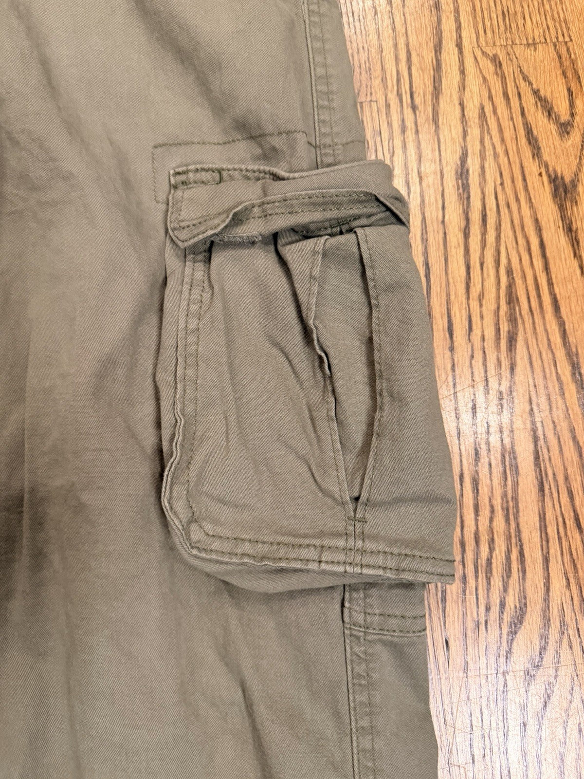 Wrangler Men's Stretch Taper Leg Regular Fit Cargo Pant Green 38x32