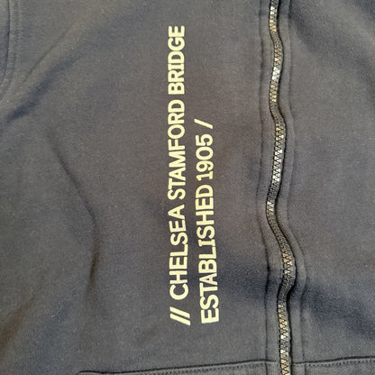 Men's Chelsea Football Club Official Merchandise Full Zip Hoodie Size S