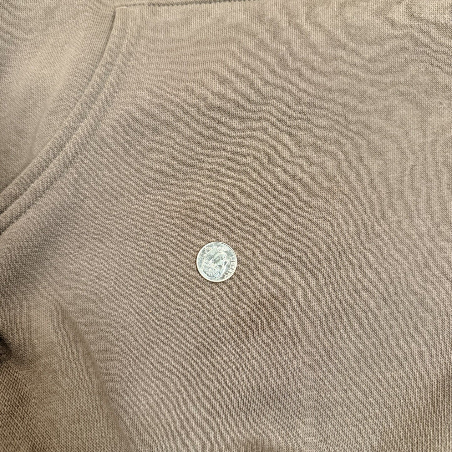 The North Face Circular Design Hoodie Fleece Sweatshirt XL Brown
