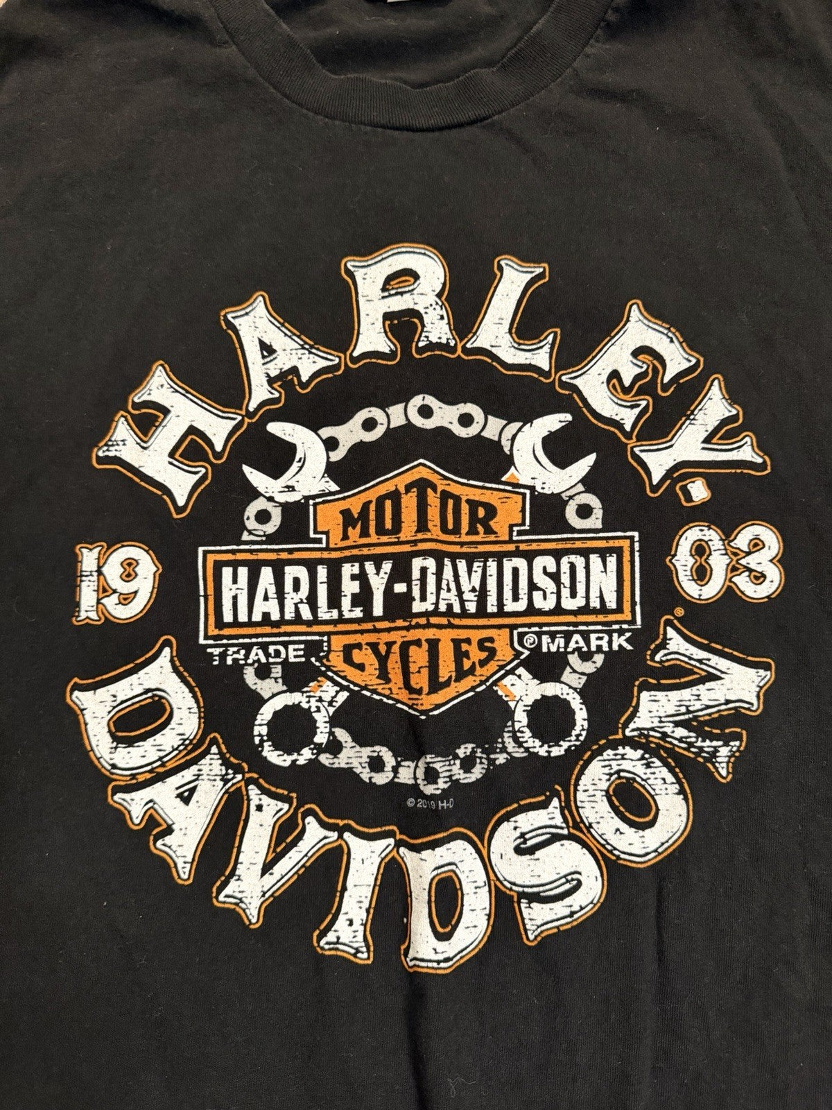 Harley Davison T-Shirt Men’s Size XL Whiskey Row Prescott  Az Black Short Sleeve