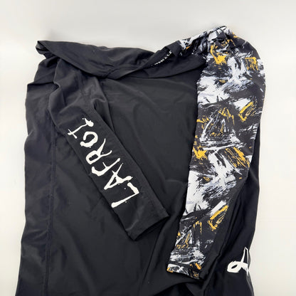 LAFROI Burst Compression Rash Guard 2pc Bundle Mens LG Black Graphic Long Sleeve