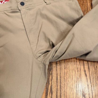 Wrangler Pants Men's 38x30 Tan Flex Waist Cargo Hiking Straight 10NW788FR