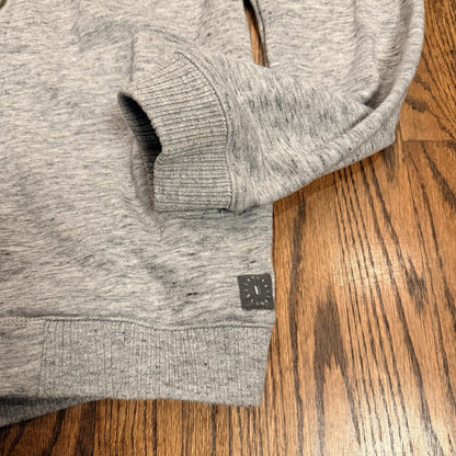 Linksoul Men’s Medium Full Zip Knit Sweater Jacket Heather Gray Golf Casual