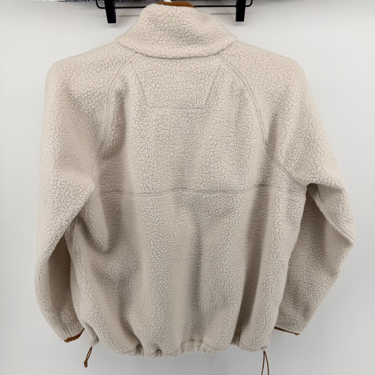 Carhartt Relaxed Fit Sherpa Fleece Pullover Snap Neck XL Cream Brown 104922-W