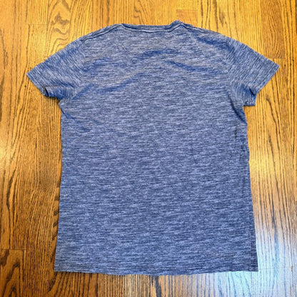 Hollister Space Dye Heathered Logo T-Shirt Blue Small S Boys Kids