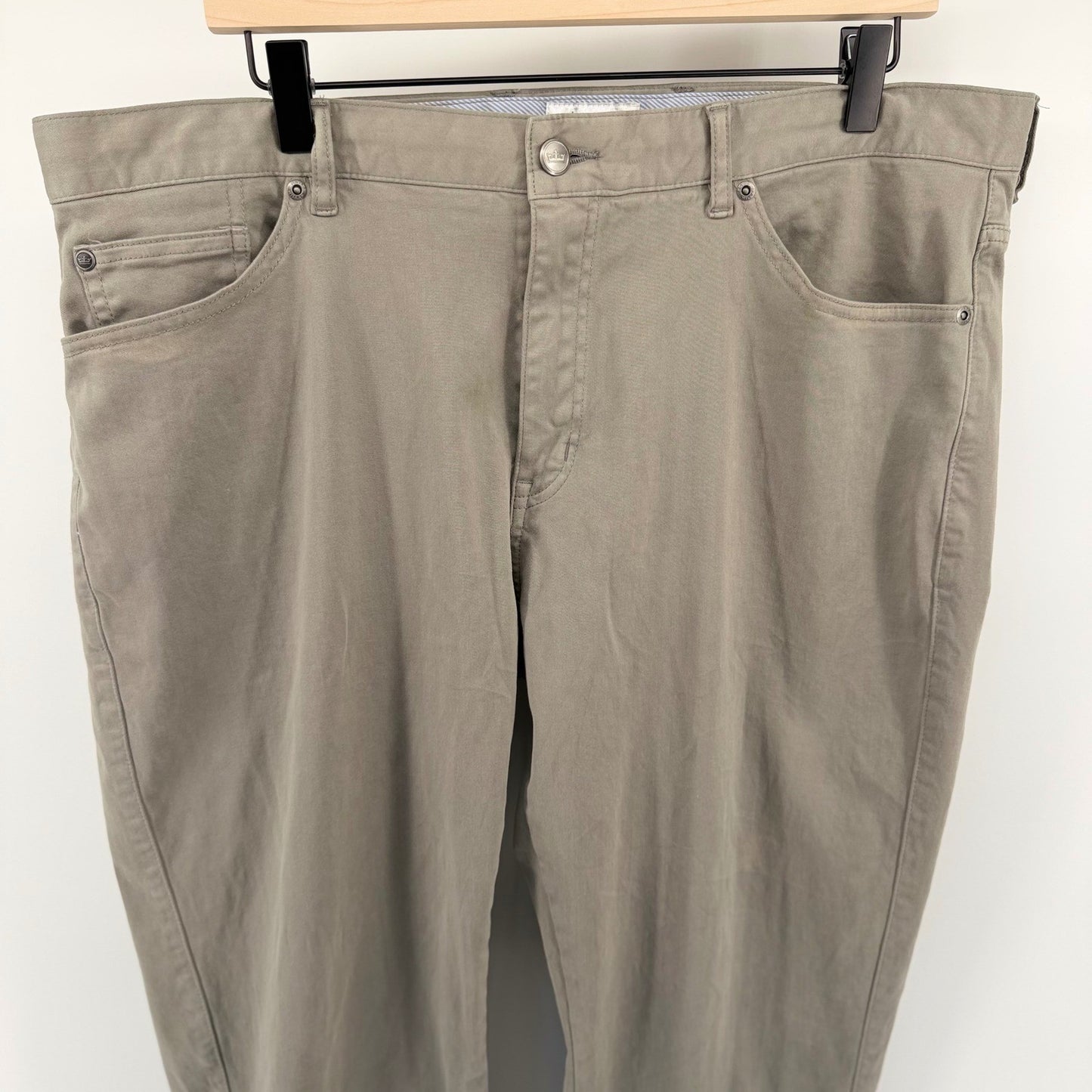 Peter Millar Crown 5-Pocket Pants Straight Leg Chino Golf Trousers 38 Grey Prep