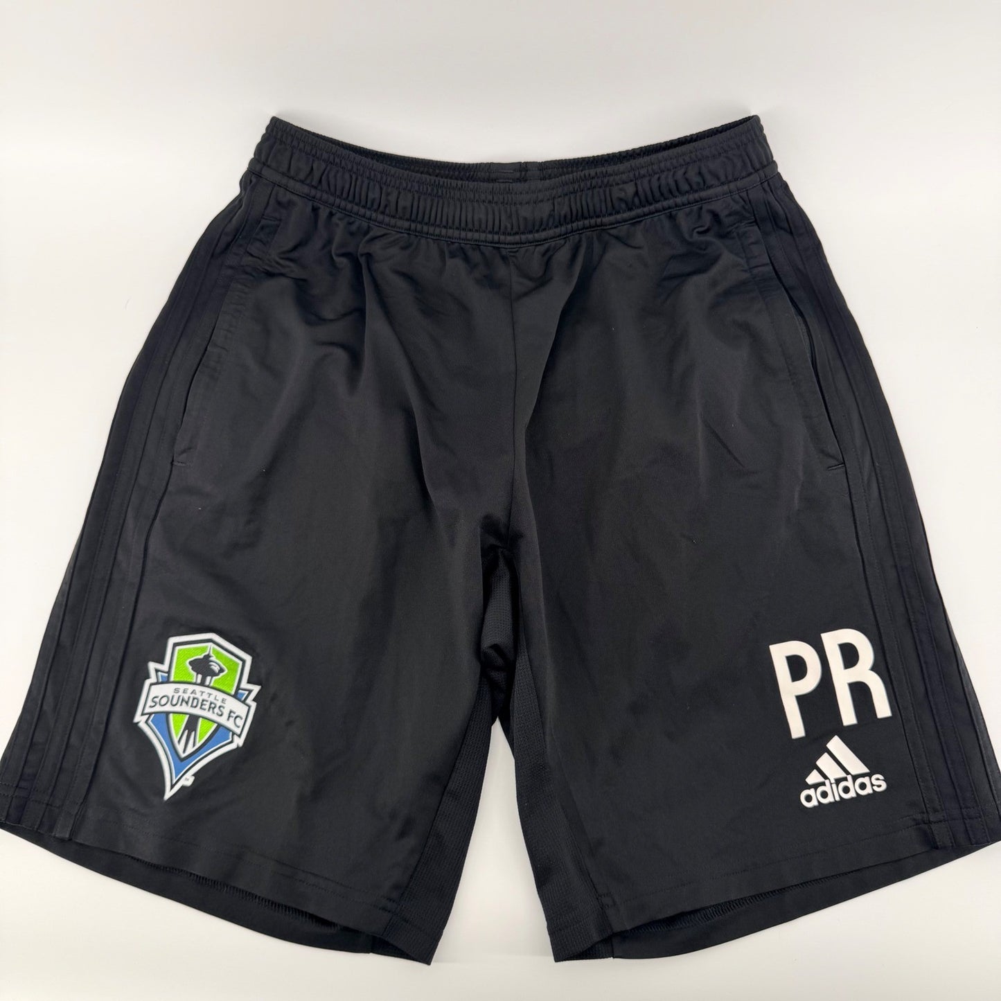 Adidas Seattle Sounders FC Team Issued Preki Training Shorts Mens M Black MLS