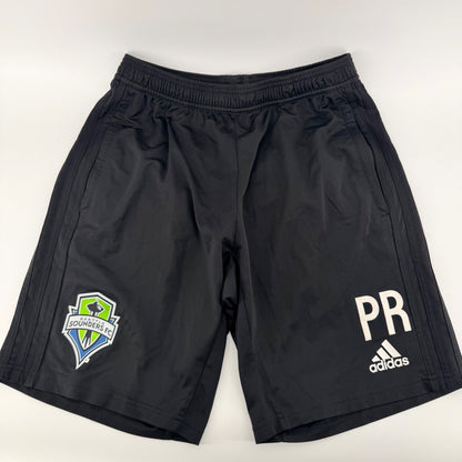 Adidas Seattle Sounders FC Team Issued Preki Training Shorts Mens M Black MLS