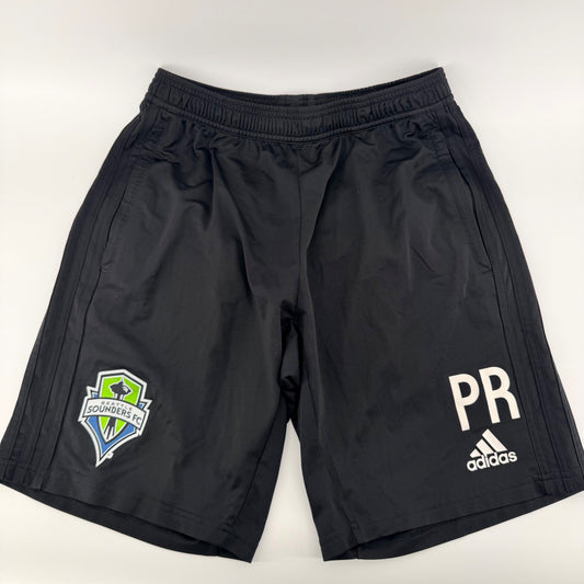 Adidas Seattle Sounders FC Team Issued Preki Training Shorts Mens M Black MLS