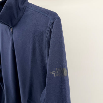 The North Face Quarter Zip Pullover Navy Blue Athletic Performance XL Mens