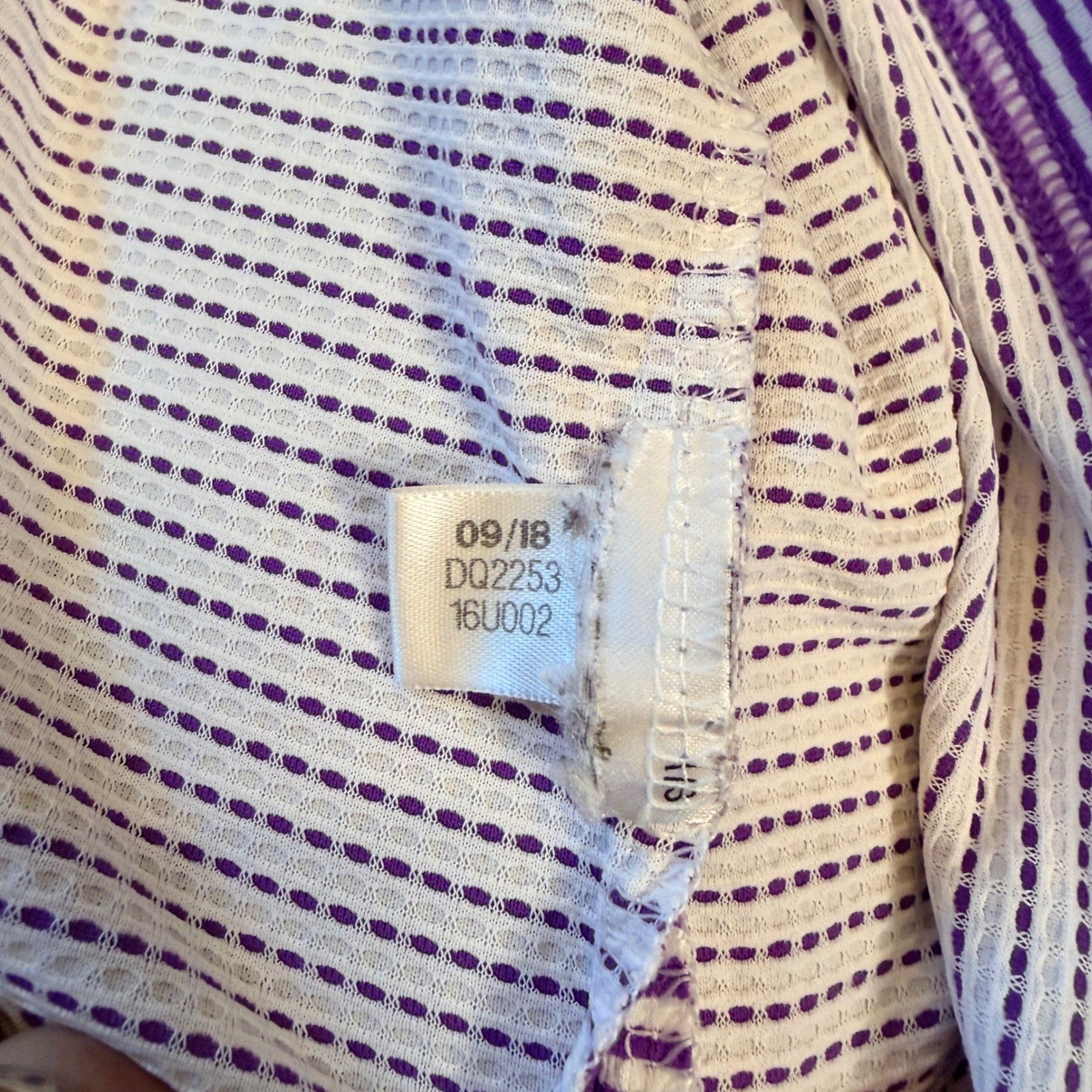 Adidas Climachill Golf Polo Shirt Mount Shasta Resort XL Purple White Stripe