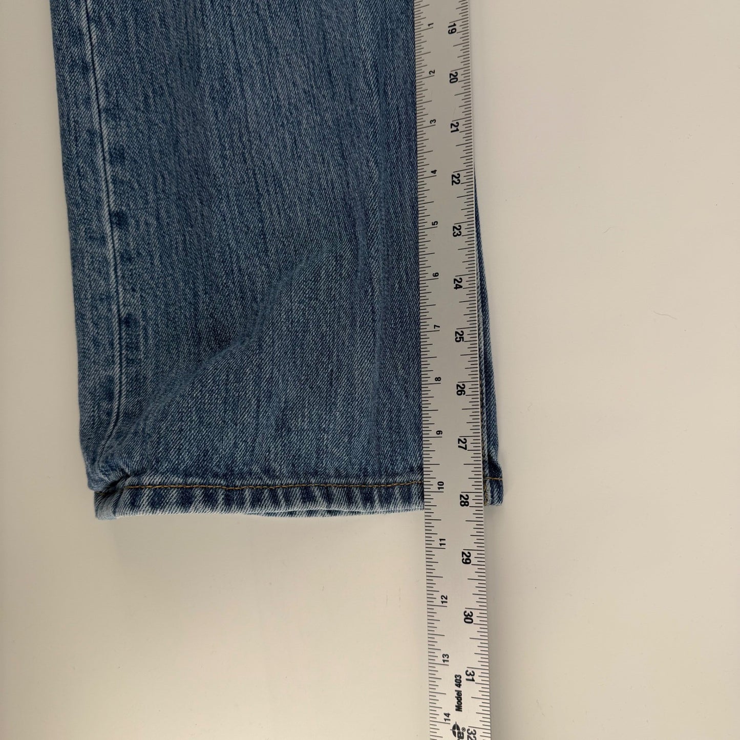 Levi's 501 Original Fit Straight Leg Jeans Button Fly 34x29 Medium Wash Blue