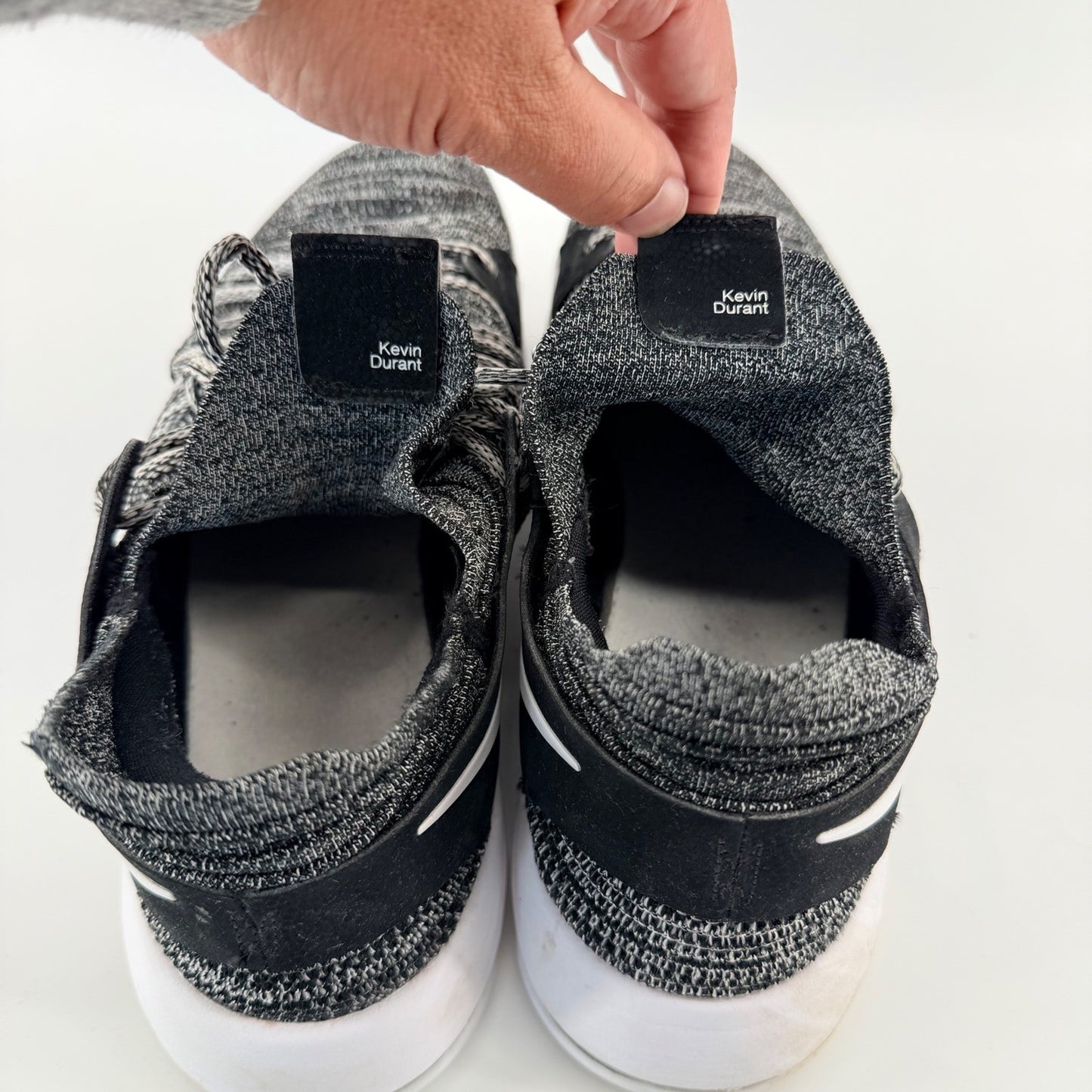 Nike Zoom KD 10 Oreo Basketball Shoes Flyknit Kevin Durant Black White Mens