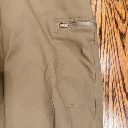 Wrangler Pants Men's 38x30 Tan Flex Waist Cargo Hiking Straight 10NW788FR