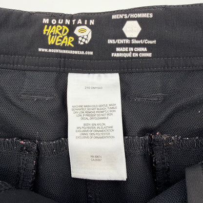 Mountain Hardwear Mens Technical Hiking Cargo Pants Softshell Black 34 Short