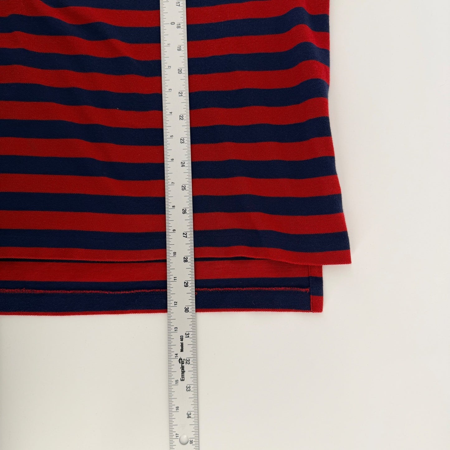 Polo Ralph Lauren Striped Polo Shirt Big & Tall 2XL Red Navy Blue Cotton Pique