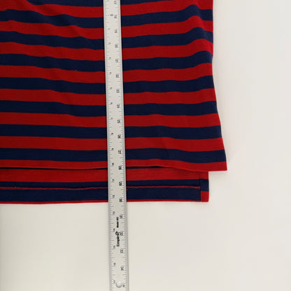 Polo Ralph Lauren Striped Polo Shirt Big & Tall 2XL Red Navy Blue Cotton Pique