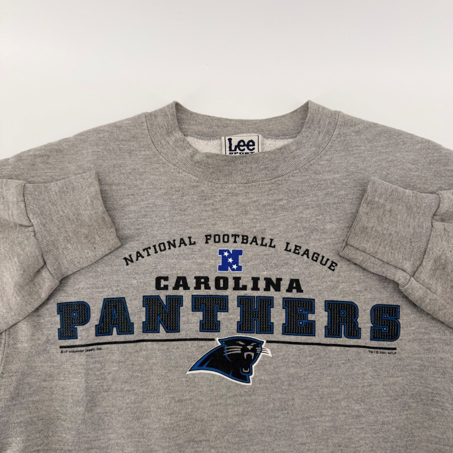 Lee Sport Carolina Panthers NFL Sweatshirt Kids Youth Large L 14-16 Gray 2001