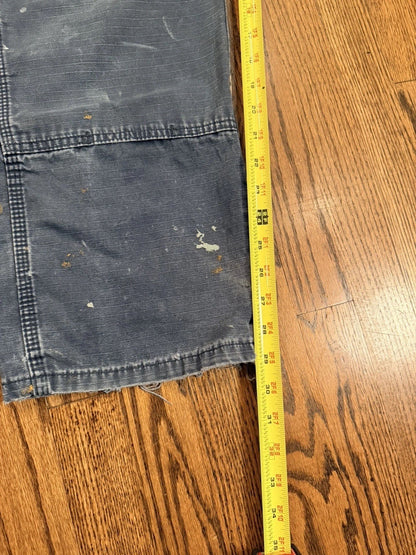 Wrangler Riggs Workwear Ripstop Pants 31x30 Blue Distressed Carpenter