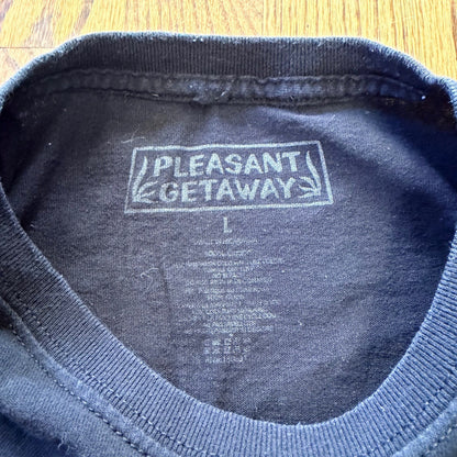 Pleasant Getaway Delicious Ramen Octopus Graphic T-Shirt Large Black