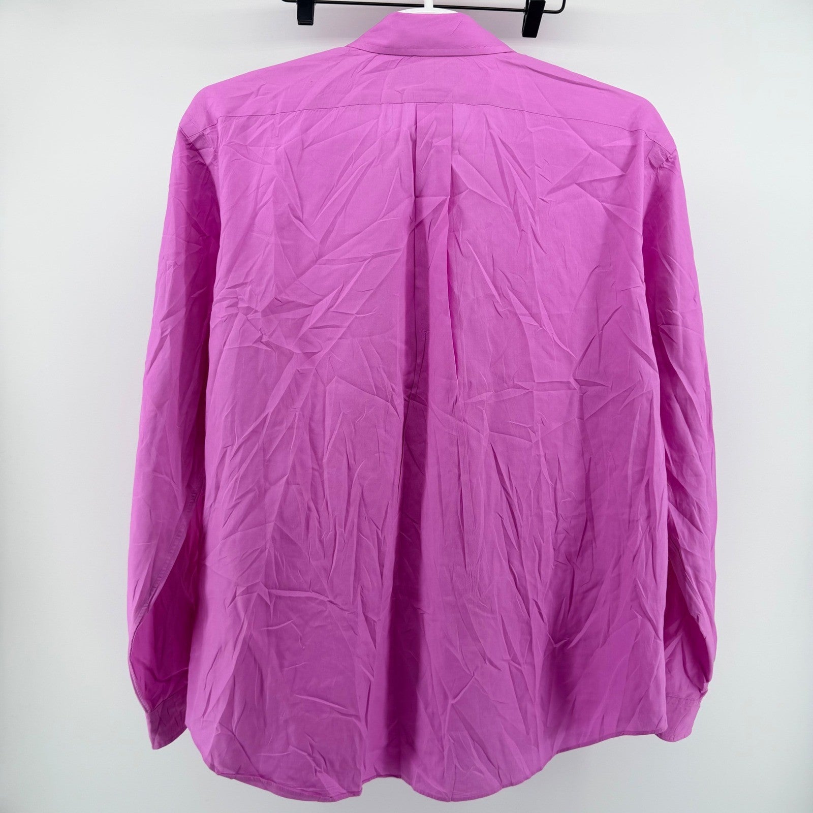 Ralph Lauren Classic Fit Button Down Shirt XXL Magenta Pink Long Sleeve Mens