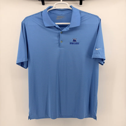 Nike Golf Boeing Classic Dri-FIT Striped Polo Shirt XL Blue 585748-412