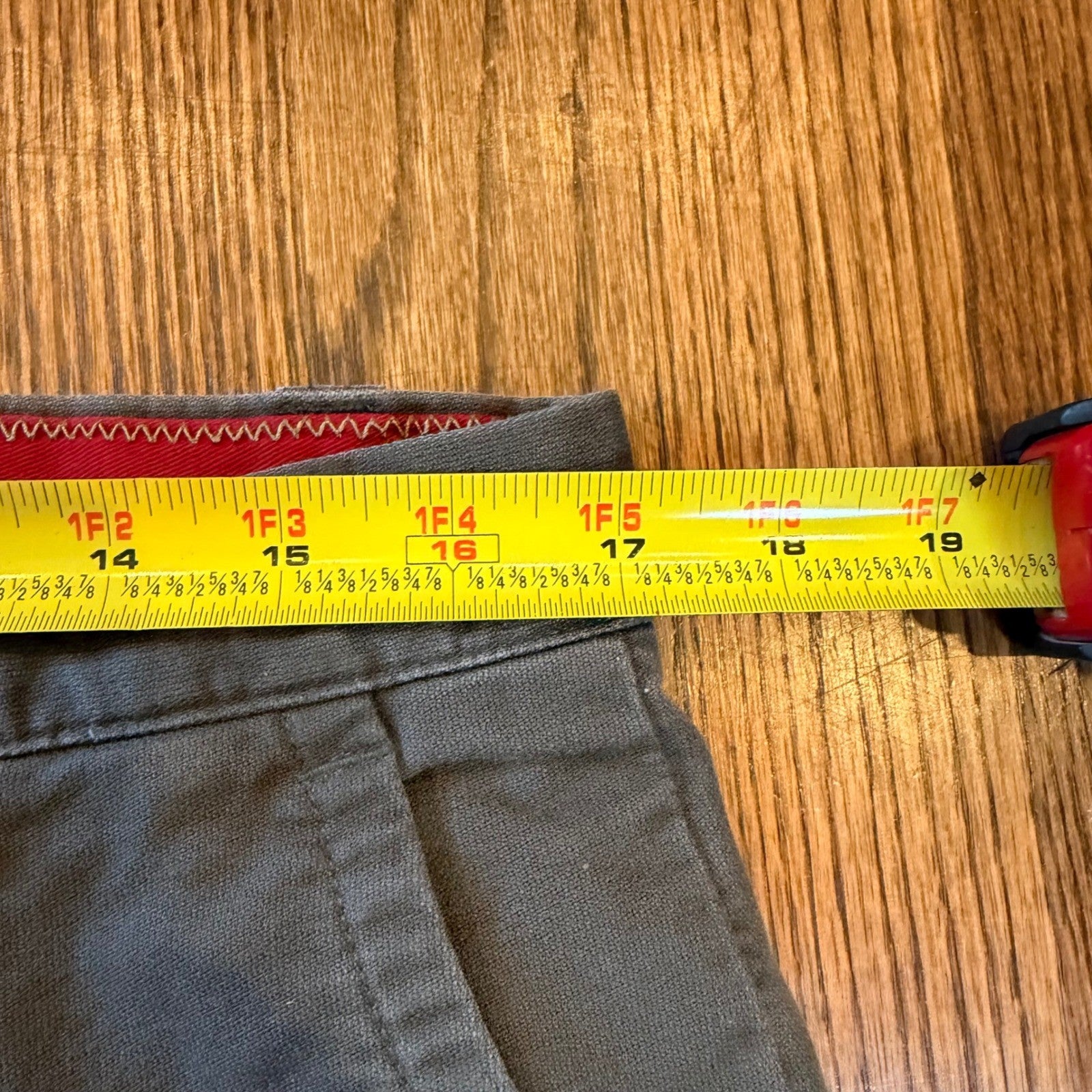 Vintage Dockers Relaxed Fit Chino Pants Side Zipper Pocket 34x30 Green
