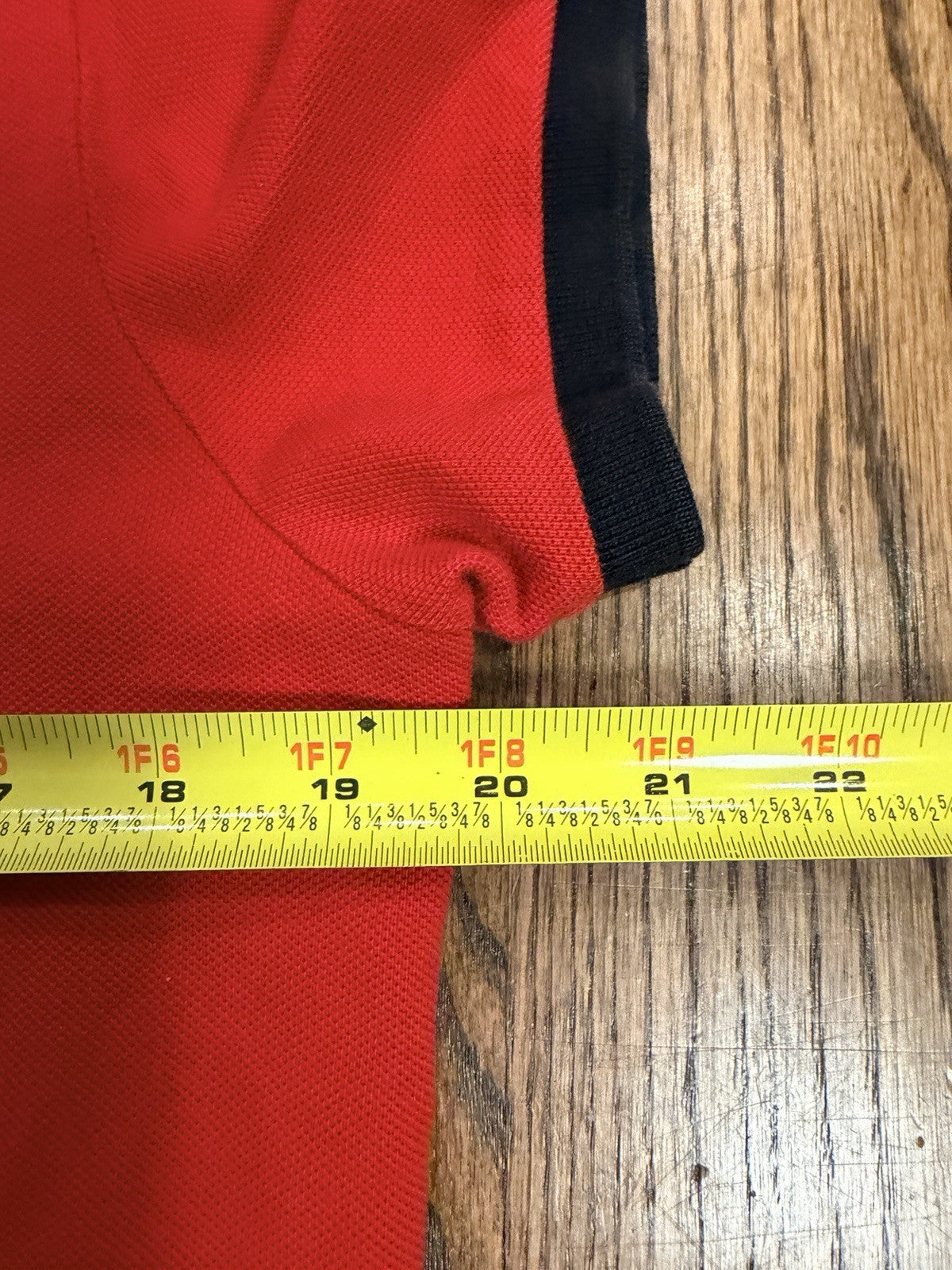Ralph Lauren Polo Red Shirt Large Red Black Logo Big Pony Back Graphic