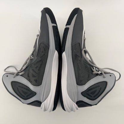 Nike Prime Hype DF Basketball Shoes High Top Athletic Sneakers 12 Grey White