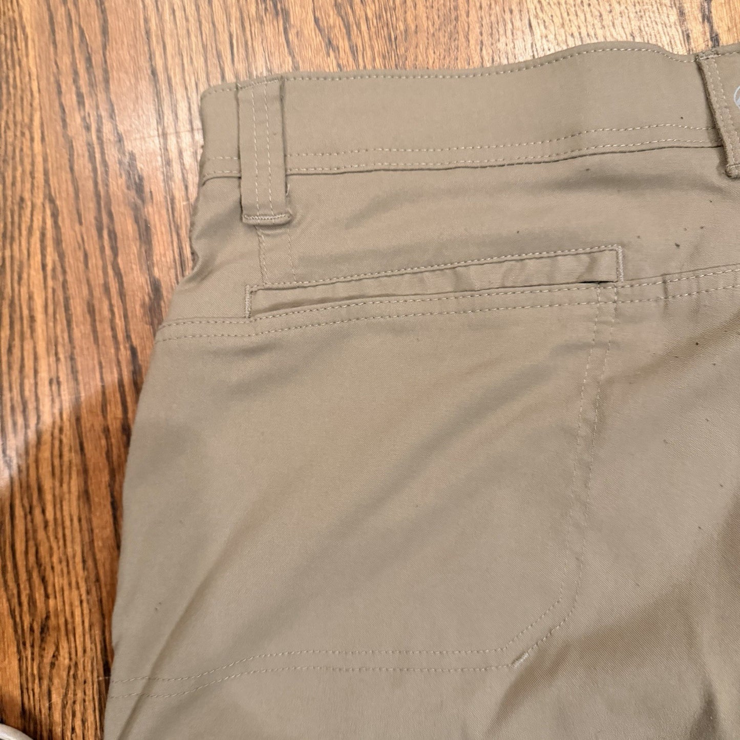 Wrangler Pants Men's 38x30 Tan Flex Waist Cargo Hiking Straight 10NW788FR