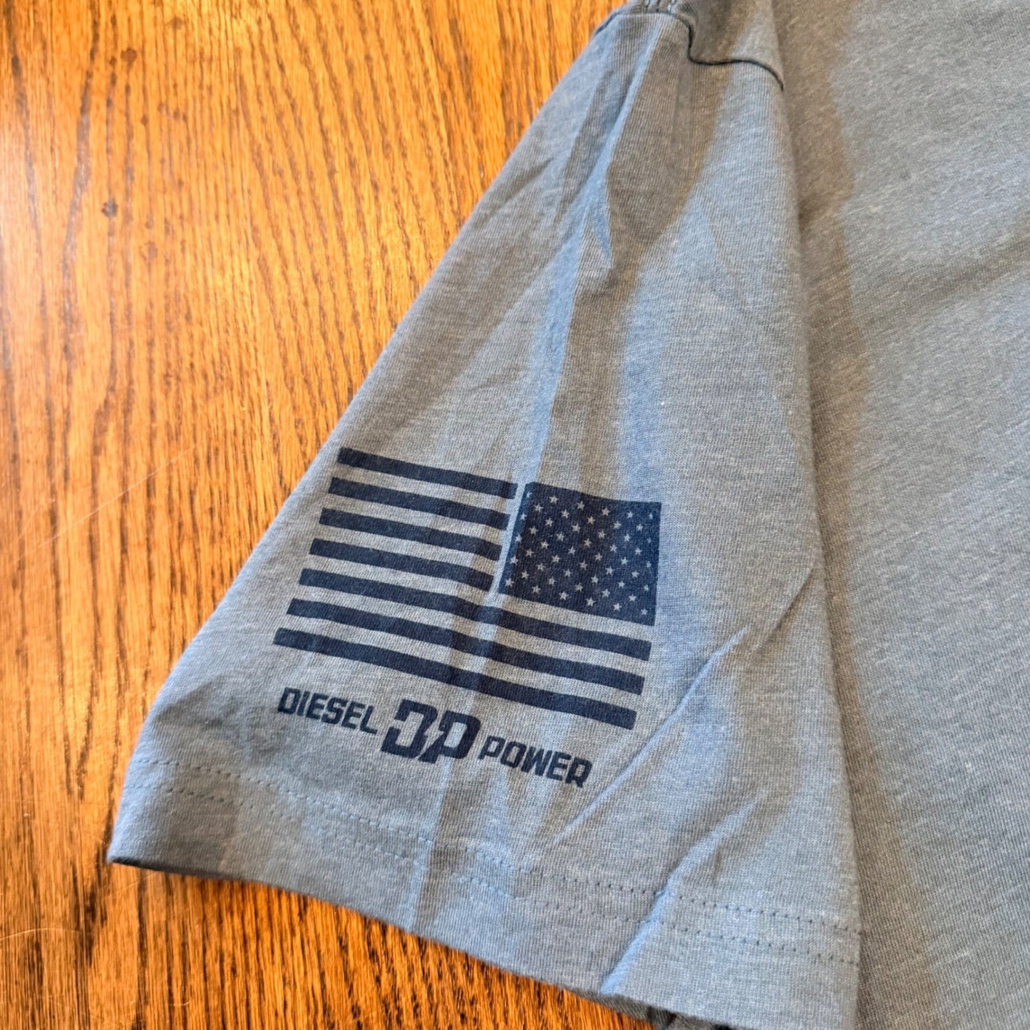 Diesel Power Gear DPG Logo Graphic T-Shirt American Flag XL Blue