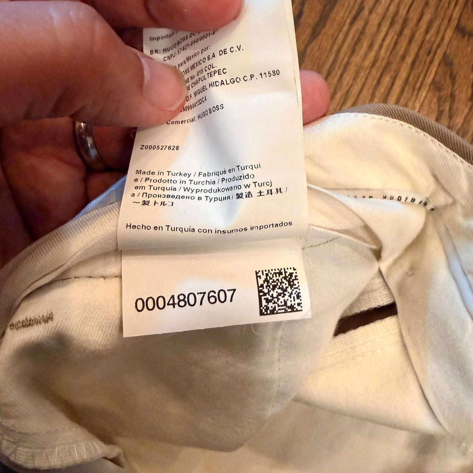 Hugo Boss Mens Tan Beige Flat Front Dress Pants Trousers 35x31 Luxury Business