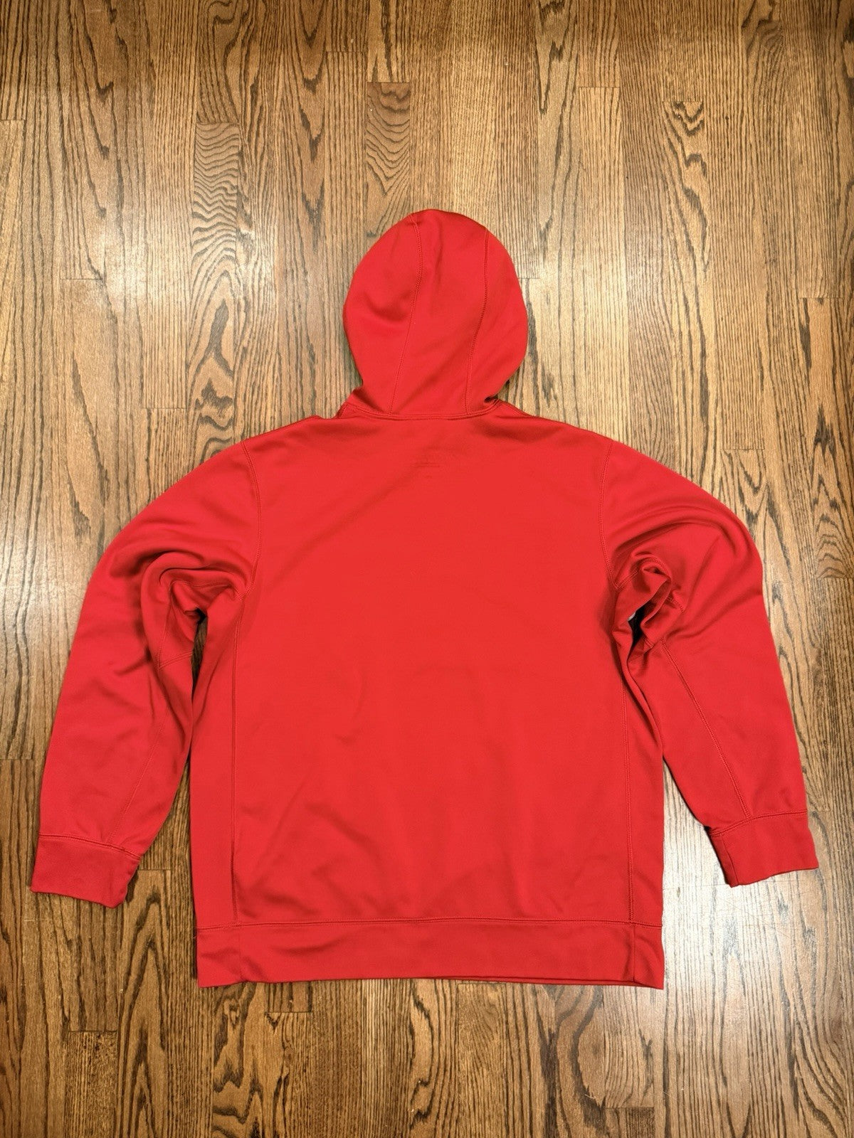 Nike Therma Fit Pullover Hoodie Mens L  Red Black Big Swoosh