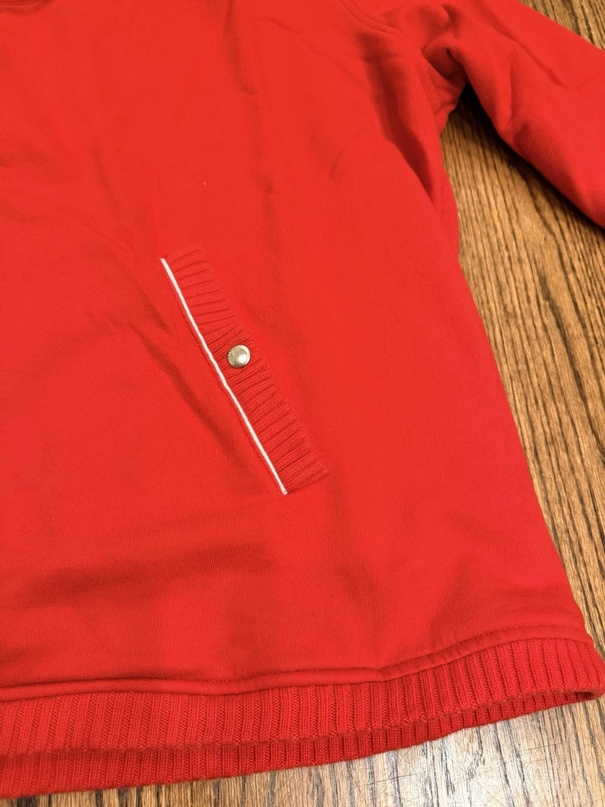 Lauren Jeans Co Ralph Lauren Sweater Womens Large Red Full Zip Hoodie XXXL
