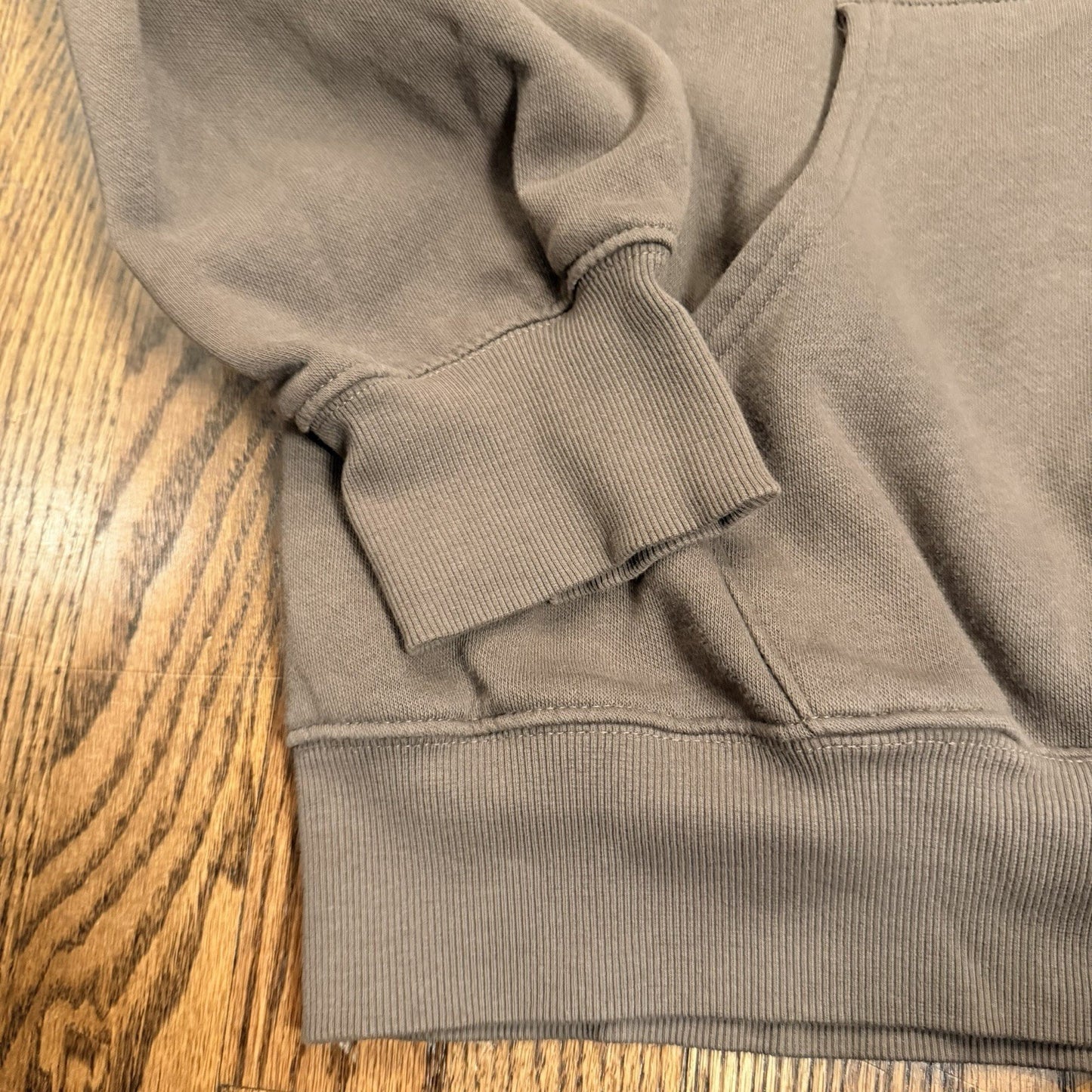 The North Face Circular Design Hoodie Fleece Sweatshirt XL Brown
