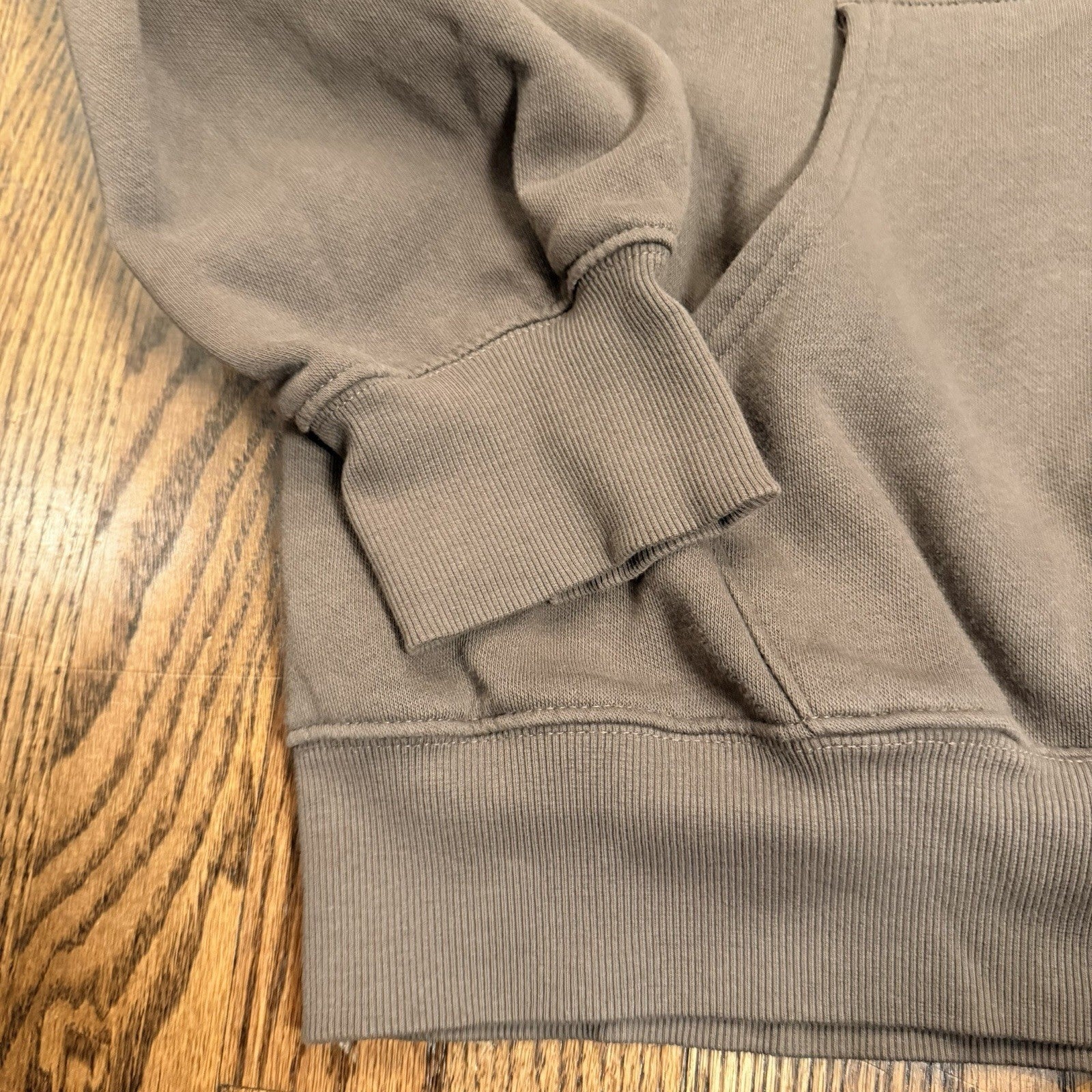 The North Face Circular Design Hoodie Fleece Sweatshirt XL Brown