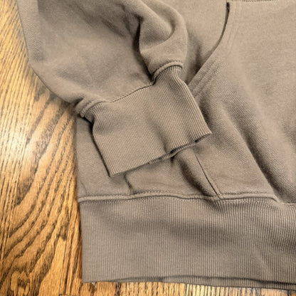 The North Face Circular Design Hoodie Fleece Sweatshirt XL Brown