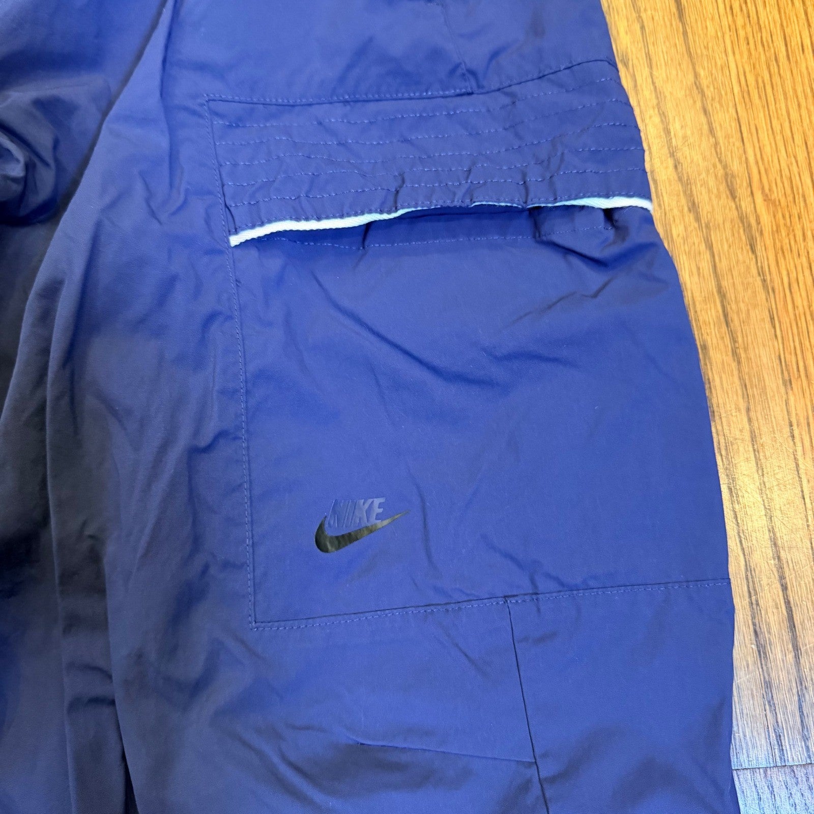 Nike Sportswear Bonded Woven Cargo Sports Utility Pant Size 32 Medium Royal Blue