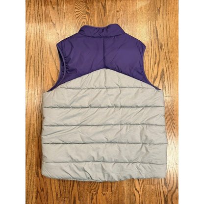 Nike Washington Huskies NCAA Puffer Vest Insulated Full Zip XL Grey Purple