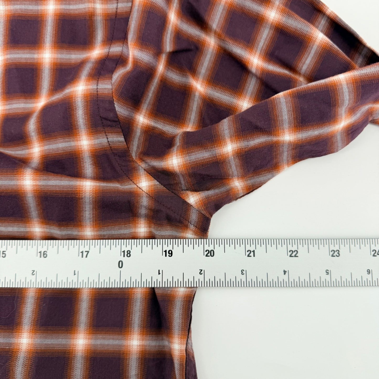 Rodd & Gunn Sports Fit Plaid Button Up Shirt Cotton Bordeaux Purple Small
