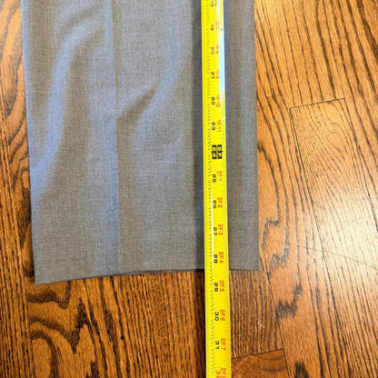 Lauren Ralph Lauren Dress Pants Mens 36x28 Hemmed Grey Flat Front Trousers