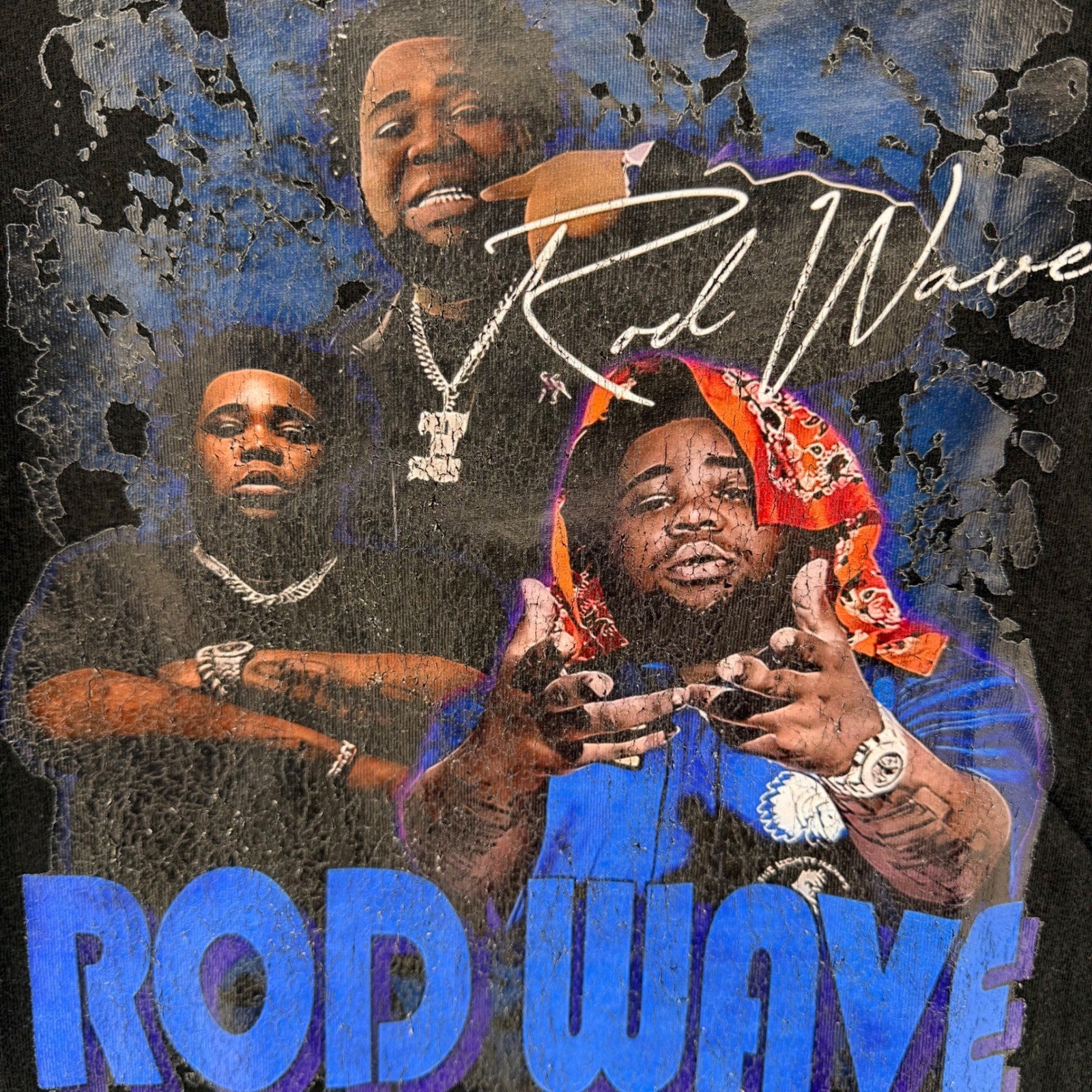 Pro DaDa Rod Wave Graphic Rap Tee Hip Hop Streetwear Shirt Small Black