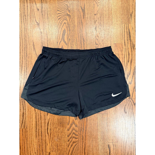Nike Dri-Fit Running Shorts Black XL | Zip Pocket | 16.5x13 | Grade 3