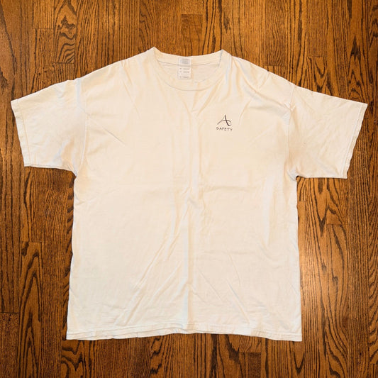 Gildan Don't Gamble With Safety Graphic T-Shirt XL White Short Sleeve
