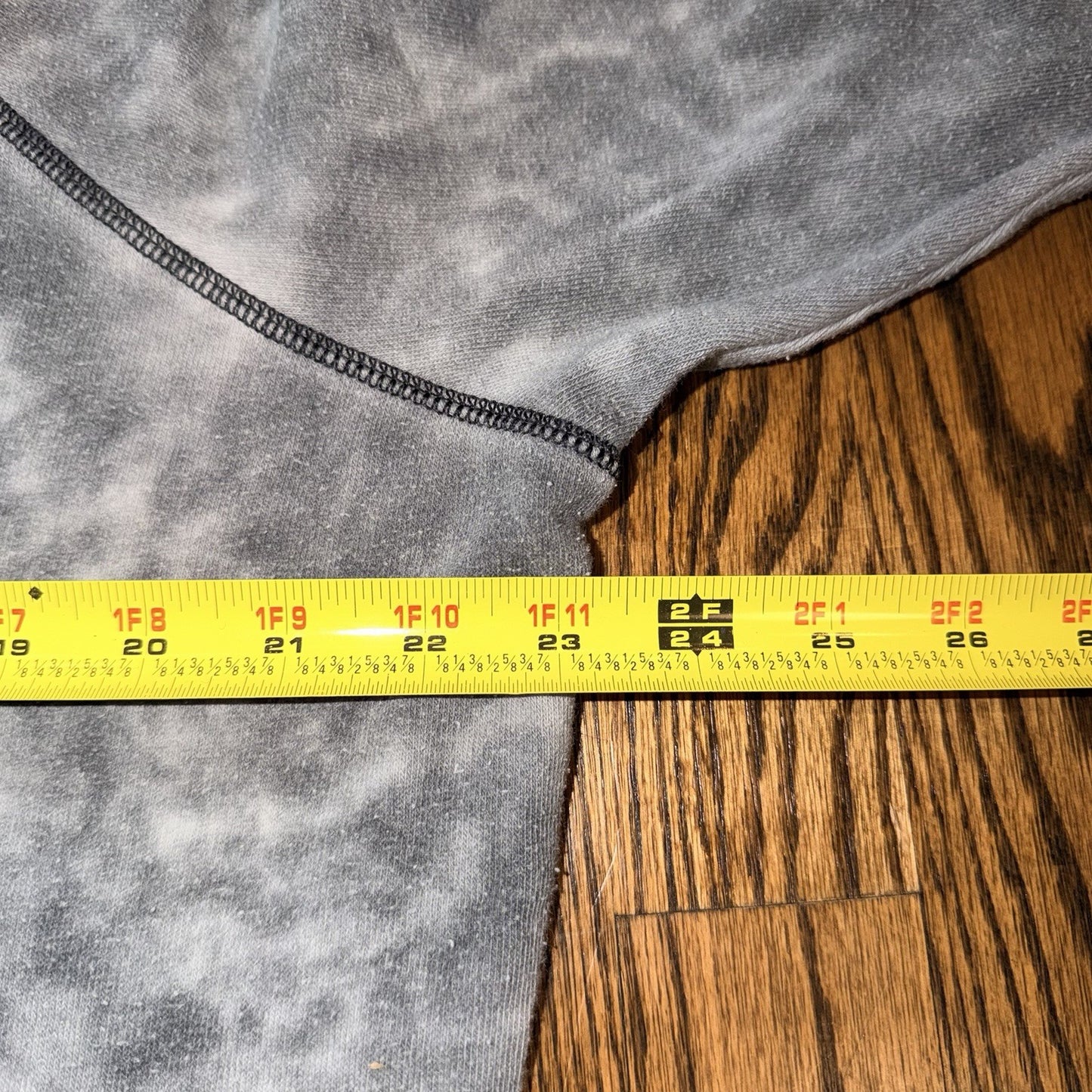 American Eagle Super Soft Jegging Fit Sweatshirt Gray Acid Washed Size M Boxy