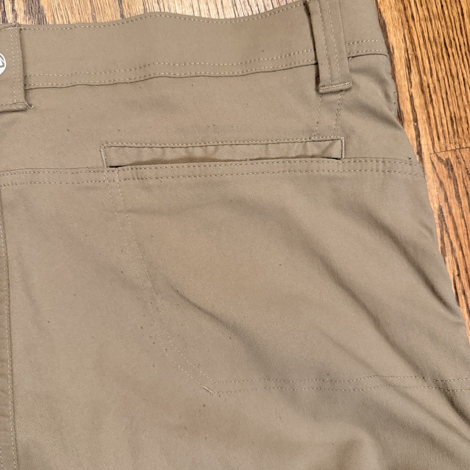 Wrangler Pants Men's 38x30 Tan Flex Waist Cargo Hiking Straight 10NW788FR