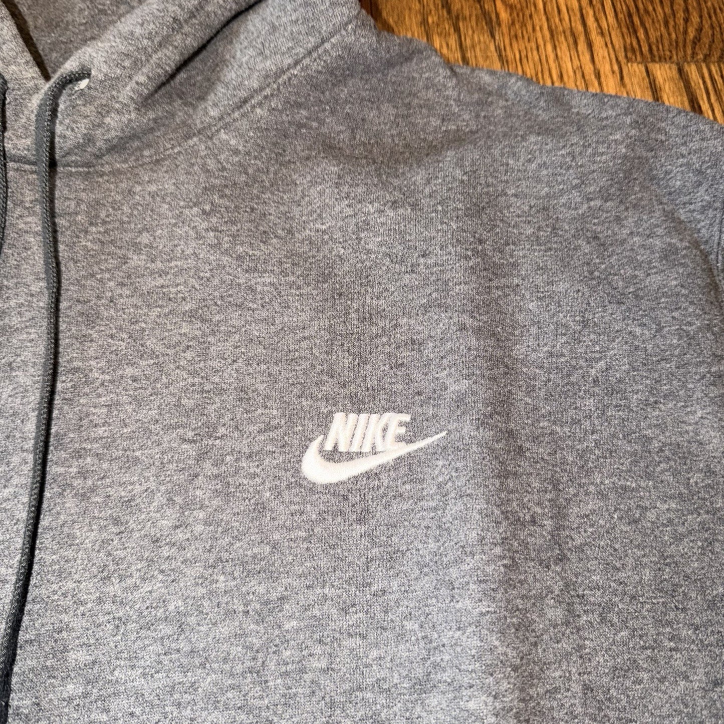 Nike Men's Club Charcoal Heather Fleece Pullover Hoodie BV2654-071 Size XXL