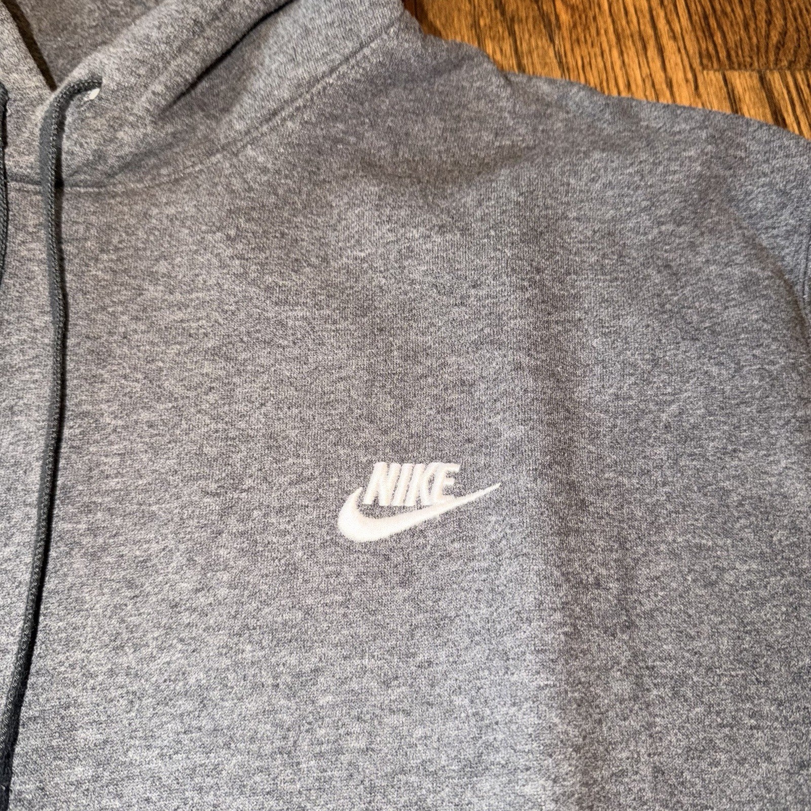 Nike Men's Club Charcoal Heather Fleece Pullover Hoodie BV2654-071 Size XXL