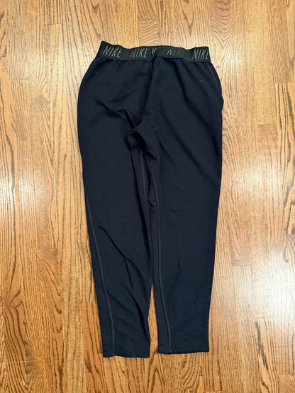 Nike Dri-Fit Fleece Sweatpants Black Joggers Size M – Good Condition