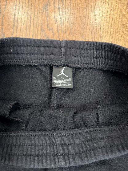 Nike Air Jordan Joggers Youth Size XL Black Sweatpants Red Logo